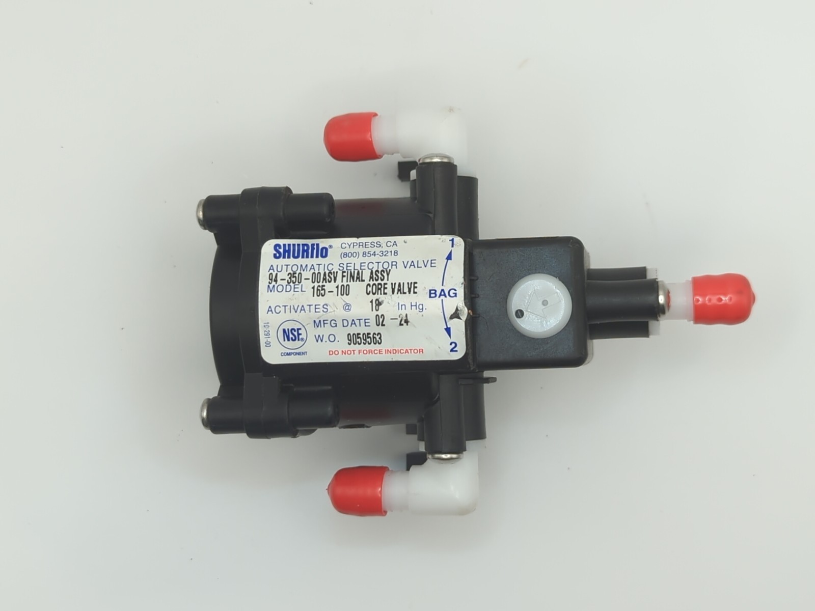 SHURflo 165-100 Automatic Selector Valve 94-350-00 ASV Final Assy Soda BIB New
