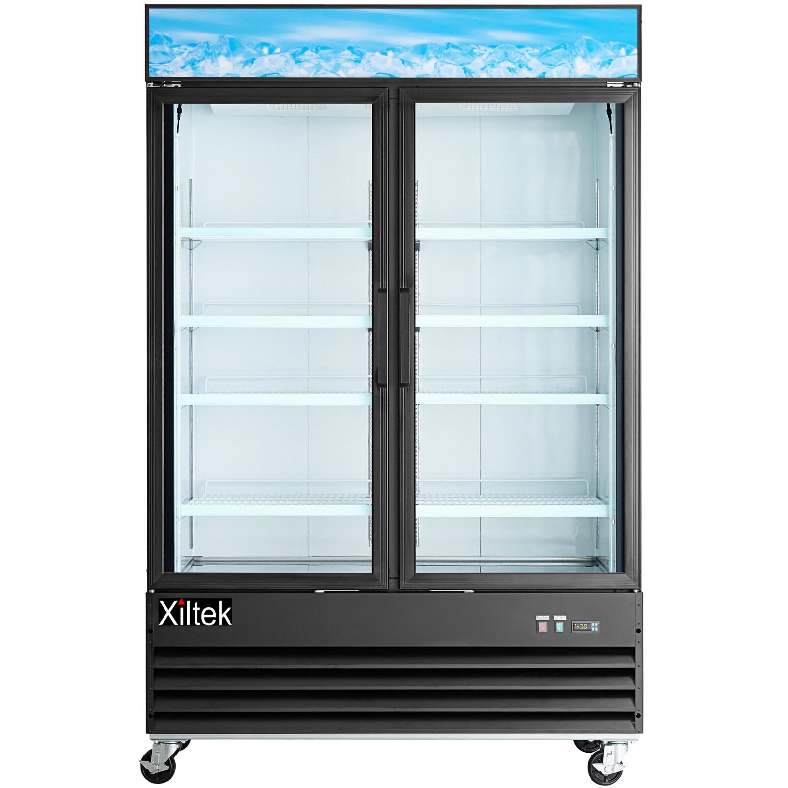 NEW Commercial Glass Door Merchandiser Reach in FREEZER Display – Multiple Sizes