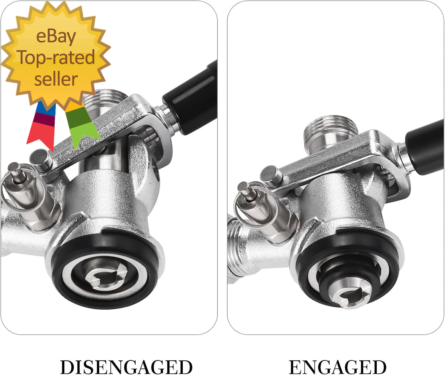 Keg Coupler 304 Stainless Steel Probe Sankey Keg Coupler D System Keg Tap for