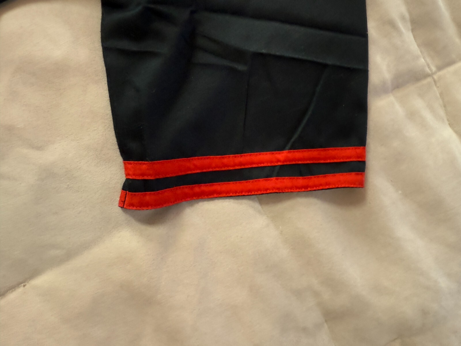 Unbranded Chefs Black Red Short Sleeve Button Up Jacket Coat Size Medium