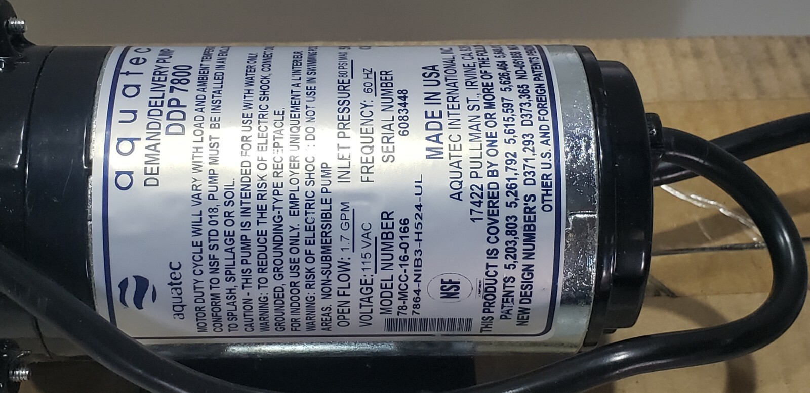 Welbilt Aquatech 16-0166 Pump Diaphragm 115 V Mtr 60 Hz – Genuine DDP7800 Lancer