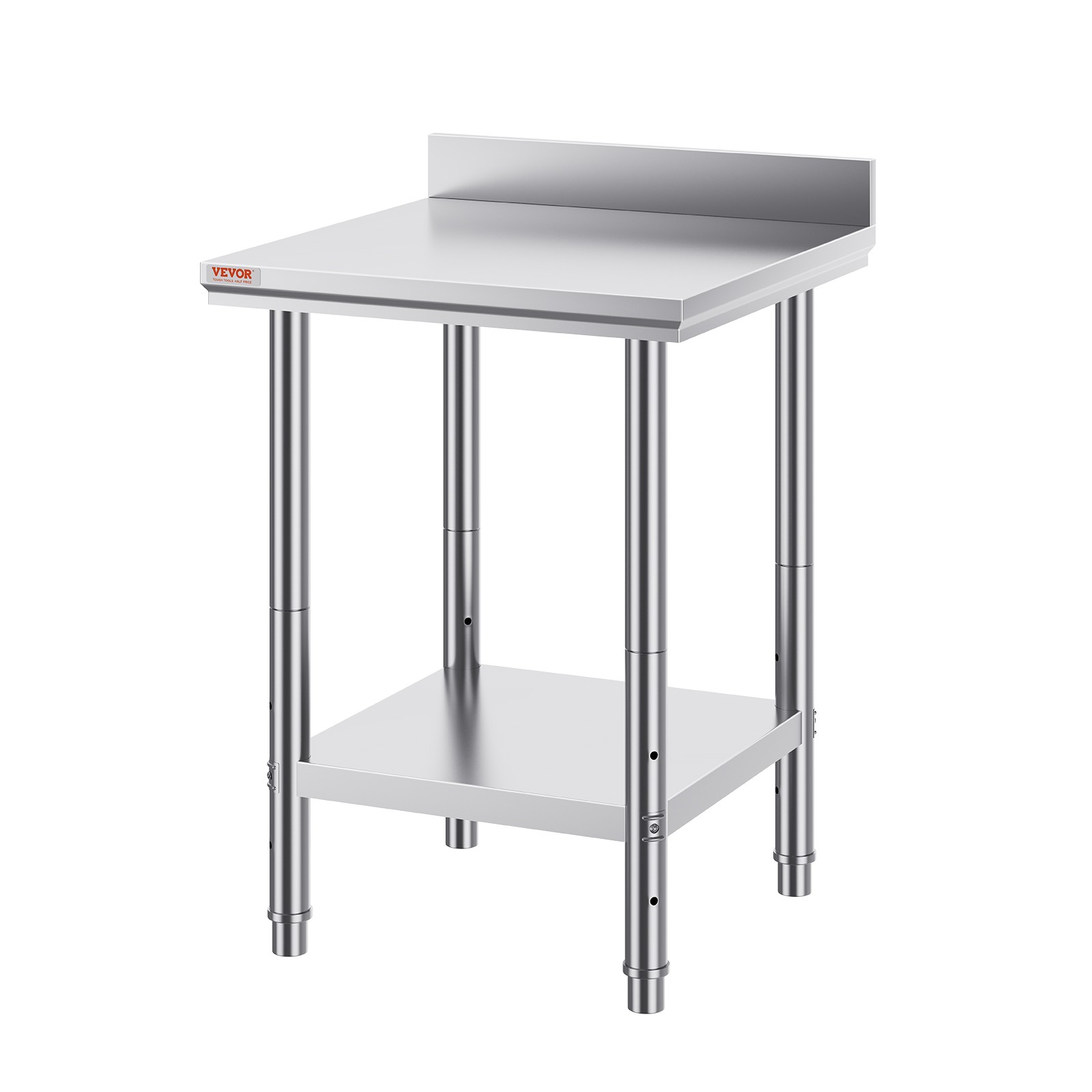 24″x24″x34.6″ Stainless Steel Work Table Restaurant Kitchen Food Prep Commercial