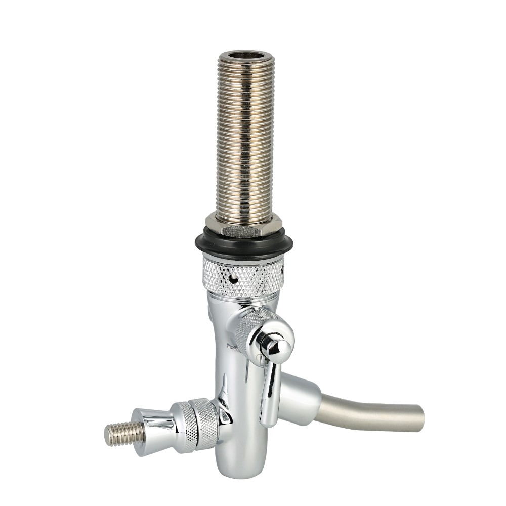 Sturdy Chrome Plated Brass Beer Faucet for Home Brew Tool Accessory