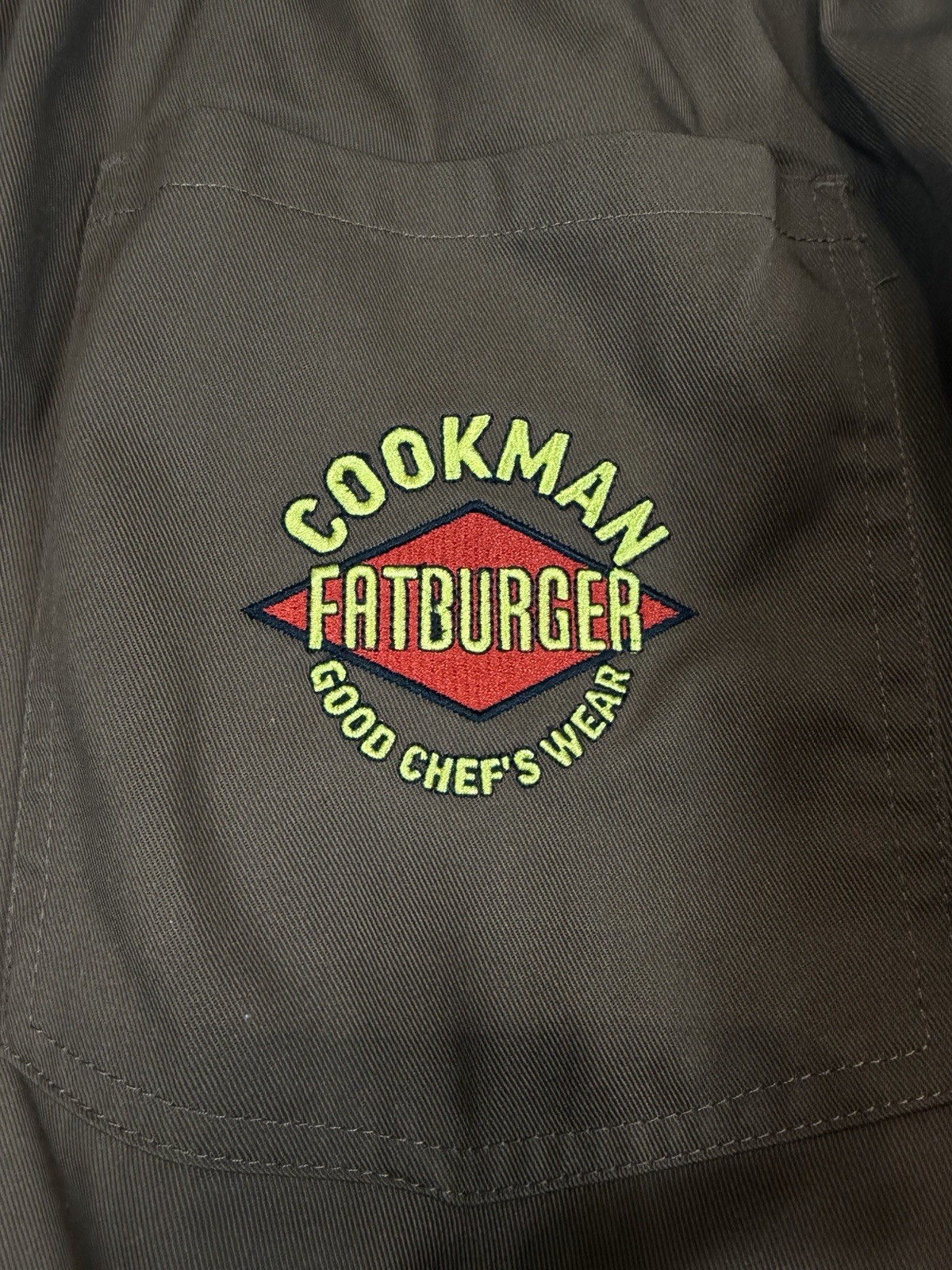 Cookman’s Semi Wide Fat burger Brown Chef Pants Adult Size XL