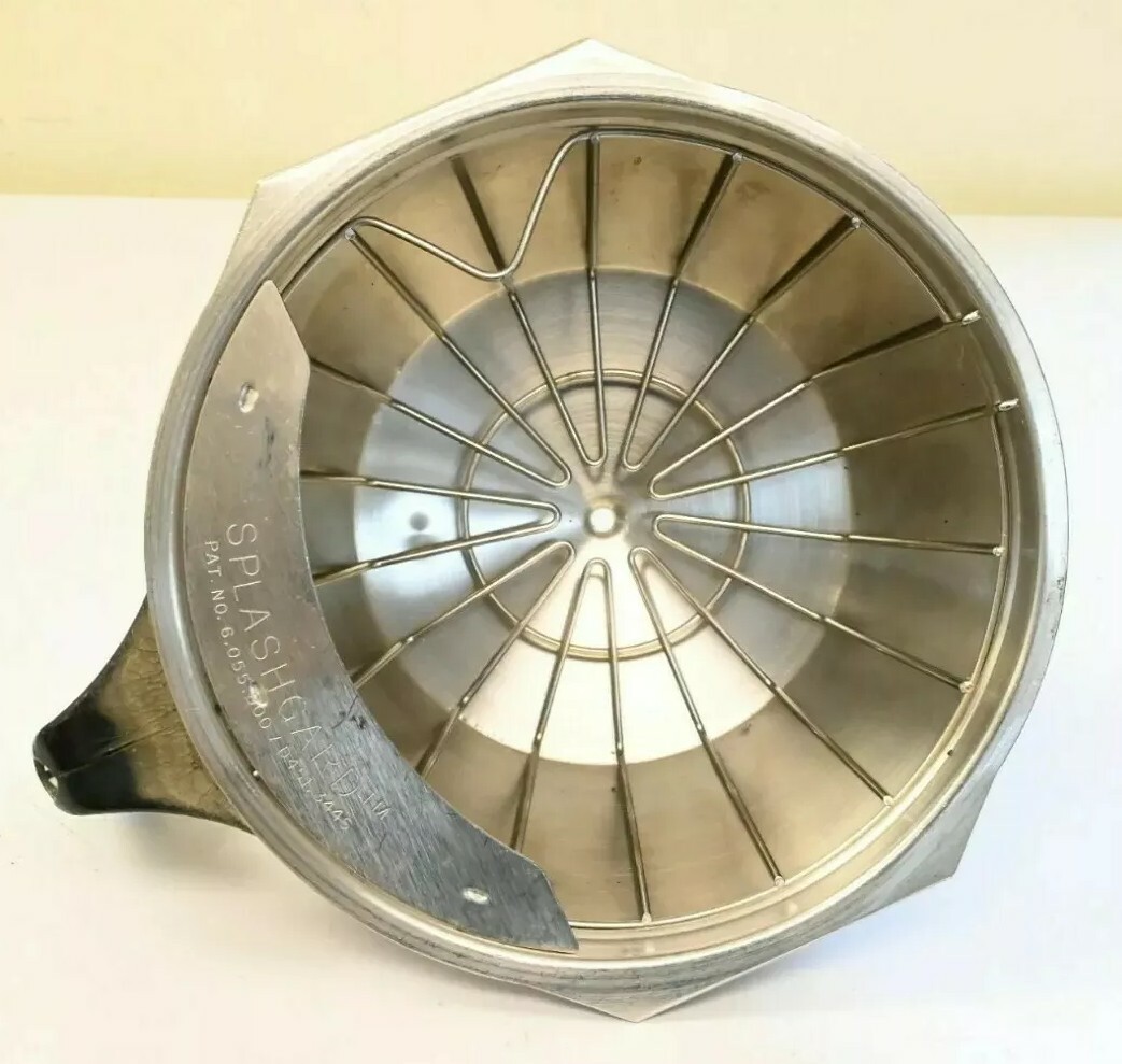 Bunn Coffee Replacement Splashguard Brewer Funnel Basket Filter Stainless 9″