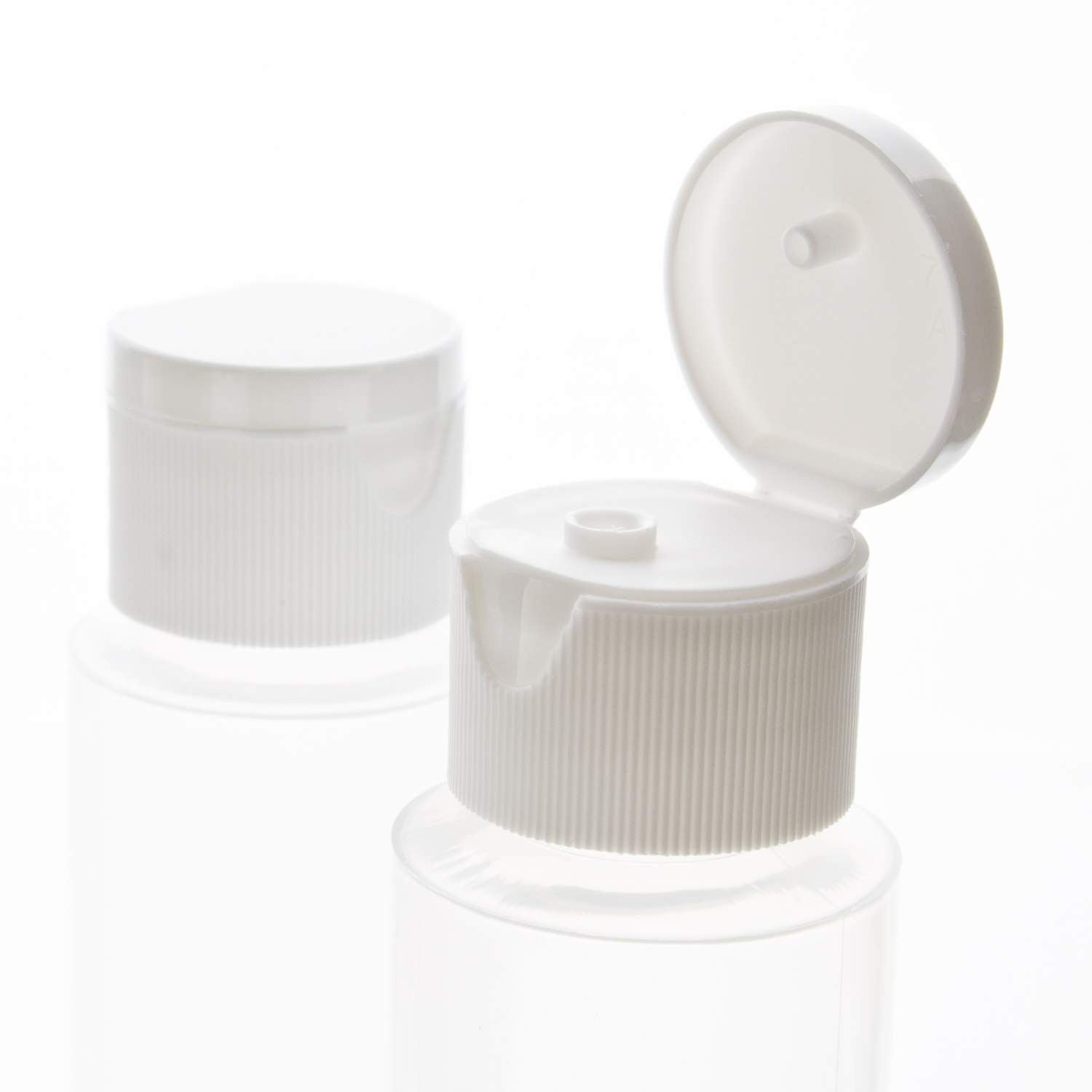 Chica and Jo 2oz Clear Plastic Empty Squeeze 6 Count (Pack of 1), clear