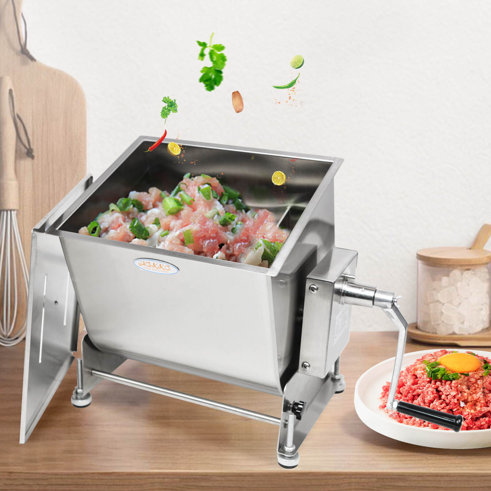 Hakka Refurbished Tilt Tank Meat Mixer Sausage Stuffing Food Mixing Machine