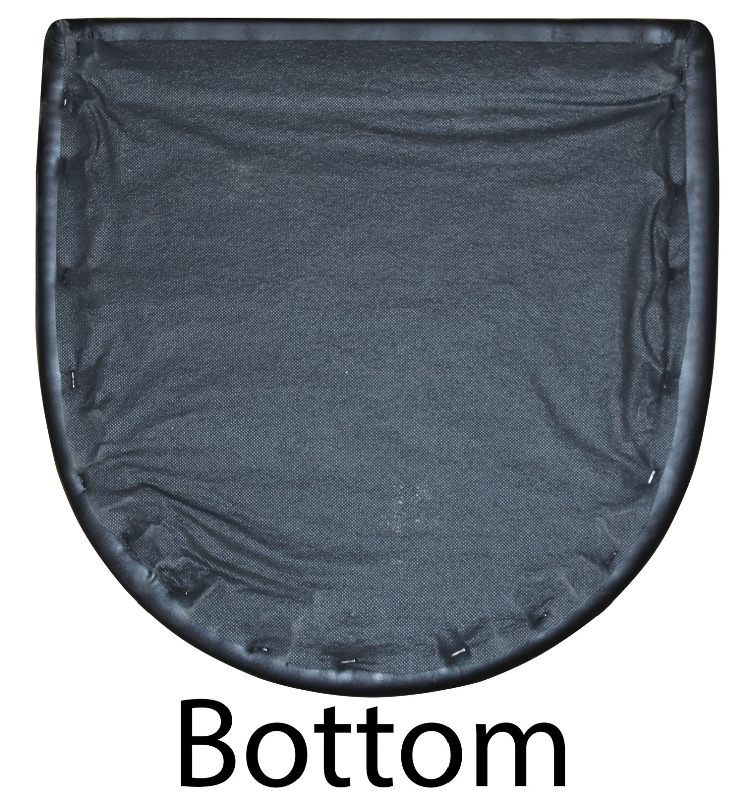 Restaurant Chair Cushion Seat Replacement for Metal Chairs, SET OF 4 BLACK VINYL