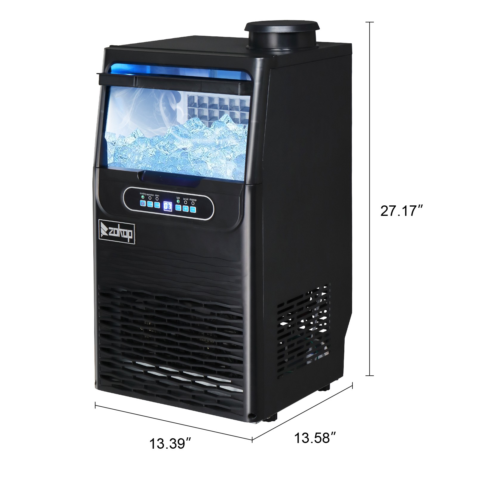 Commercial Ice Maker Machine, 70 lbs/24H Under Counter Freestanding ice Machine