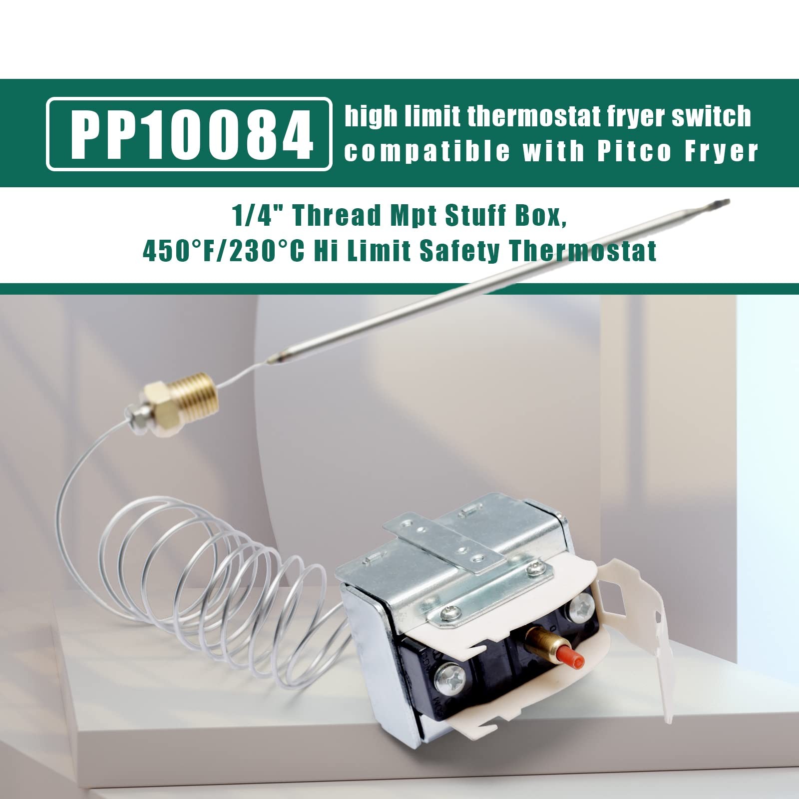 PP10084 high limit thermostat fryer switch Lchmo5030 compatible with Pitco Fr…