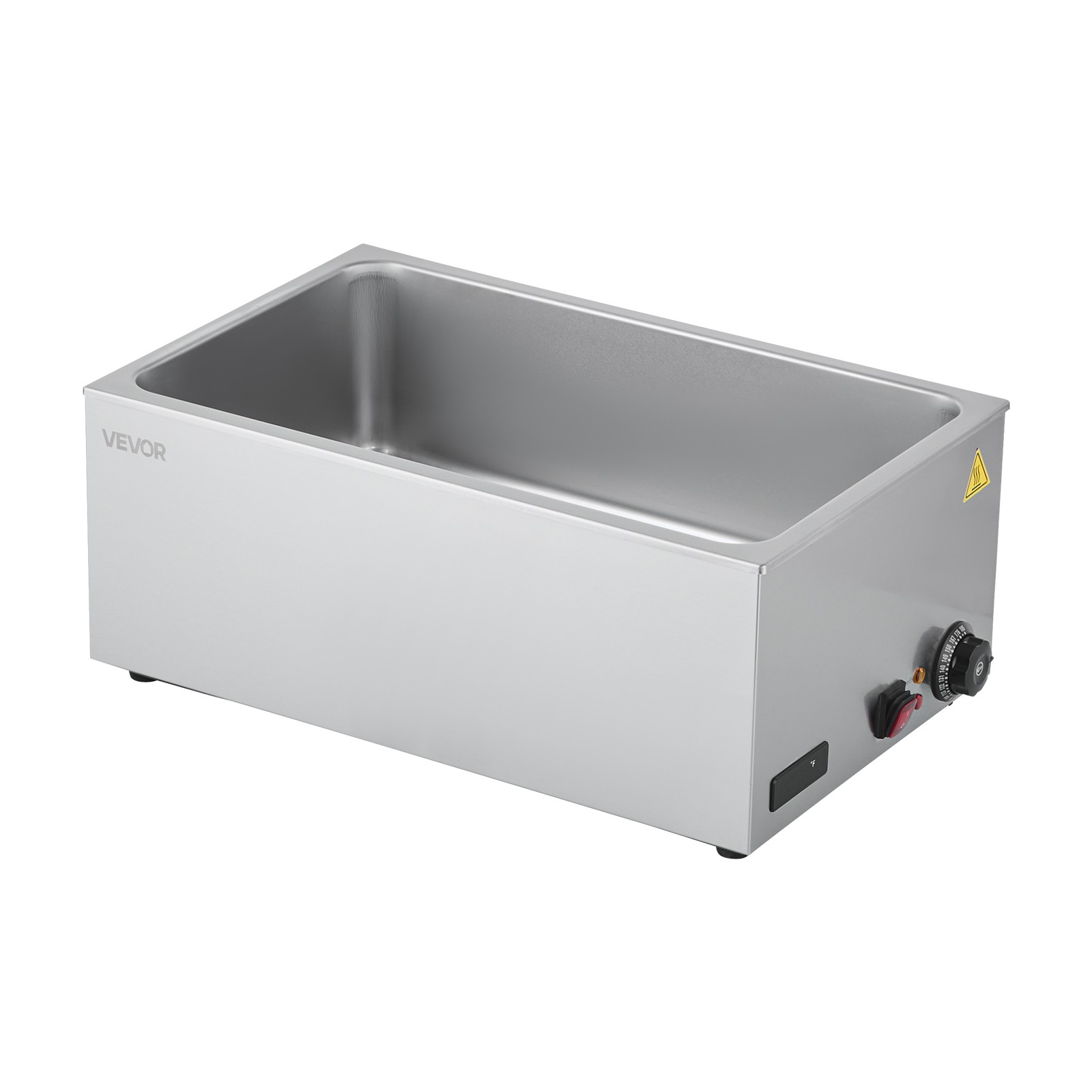 VEVOR Commercial Food Warmer Countertop Buffet Bain Marie 1200W Steam Table