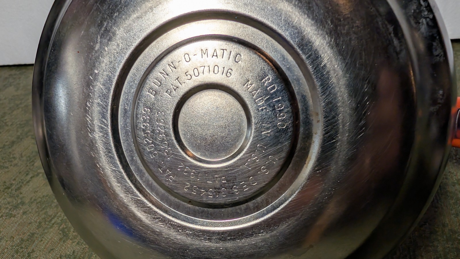 Bunn Coffee Pot RD1990 Bunn-O-Matic Corp Regular Decaf (Made in USA) Set of 3