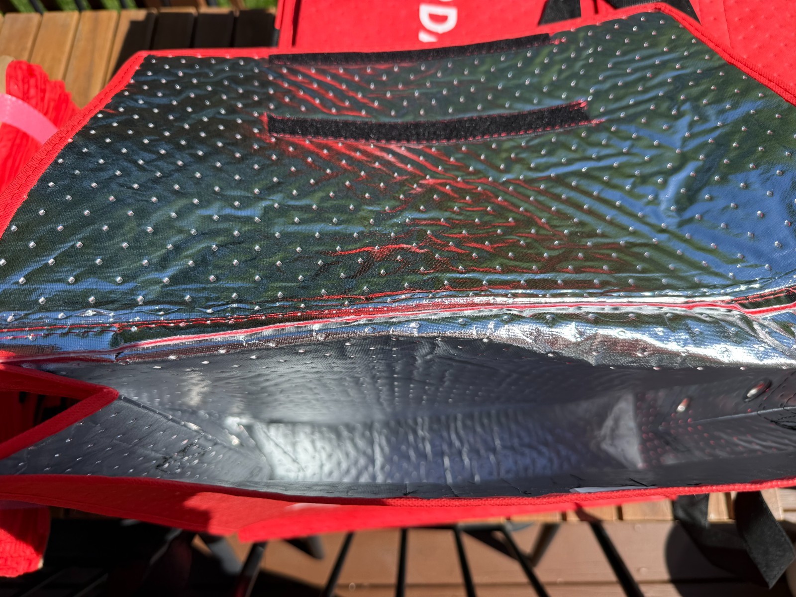 Lot of 2 New DOORDASH Large 19x19x5 Insulated Pizza Bags w Zipper FREE SHIPPING!
