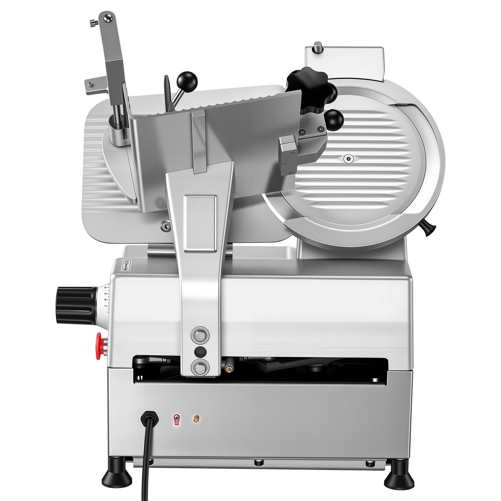Commercial Meat Slicer 10in Blade 180W+370W Auto w/ Sharpener Adjustable