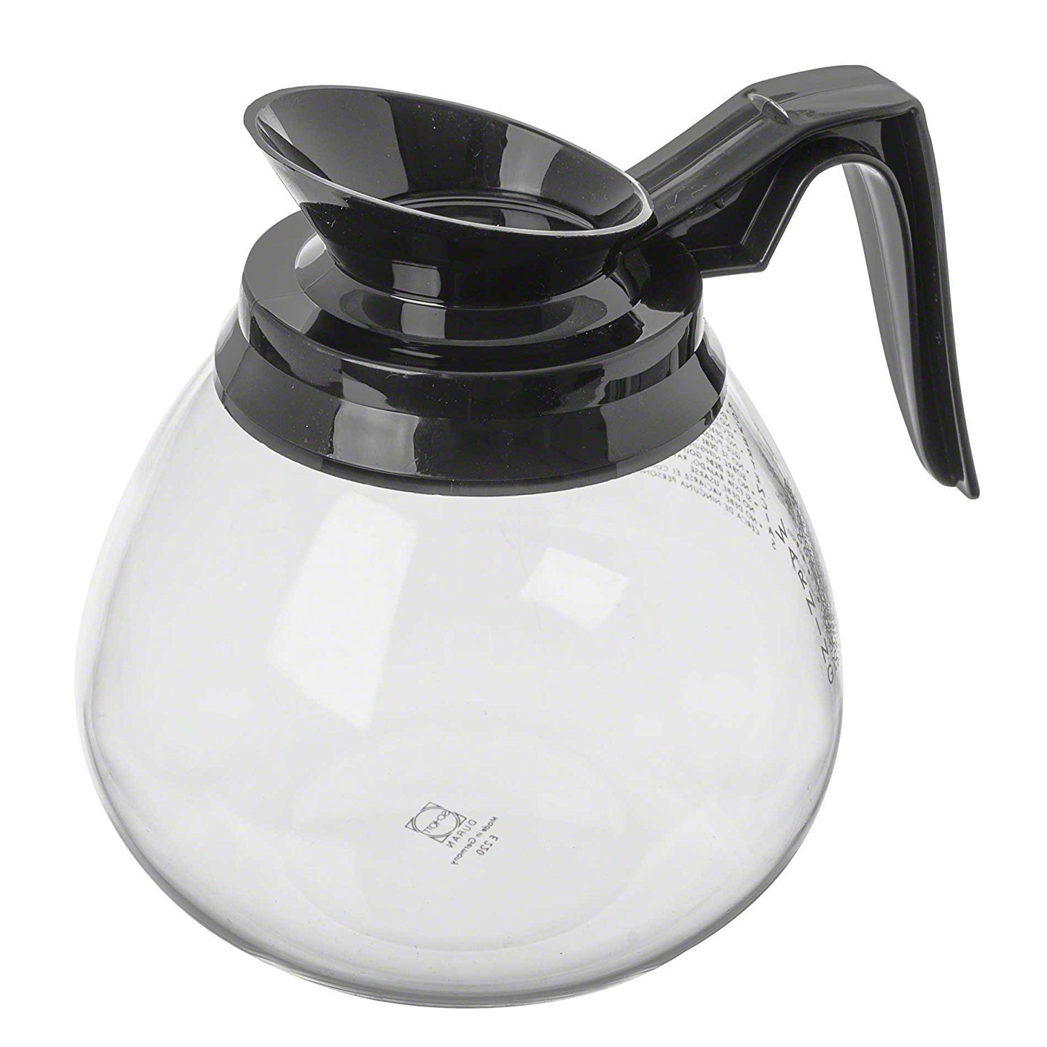 Lot of 2 NEW Coffee Pot/Decanter/Carafe for Commercial BUNN 64 oz. Glass – Black