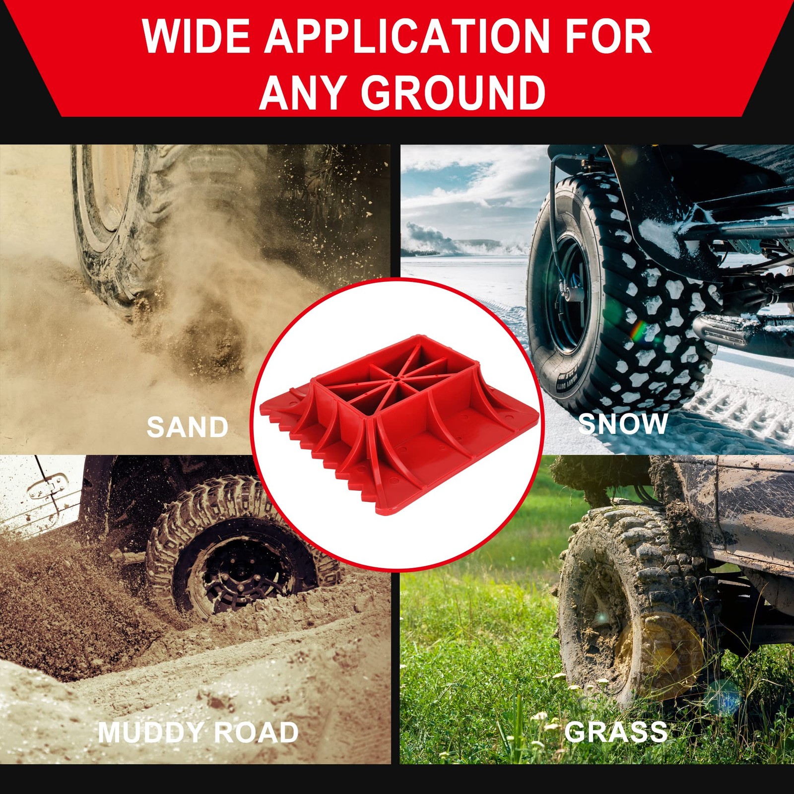 Seven Sparta Off-Road Base Stand Compatible Hi Lift Jack Pp Pad To Alleviate