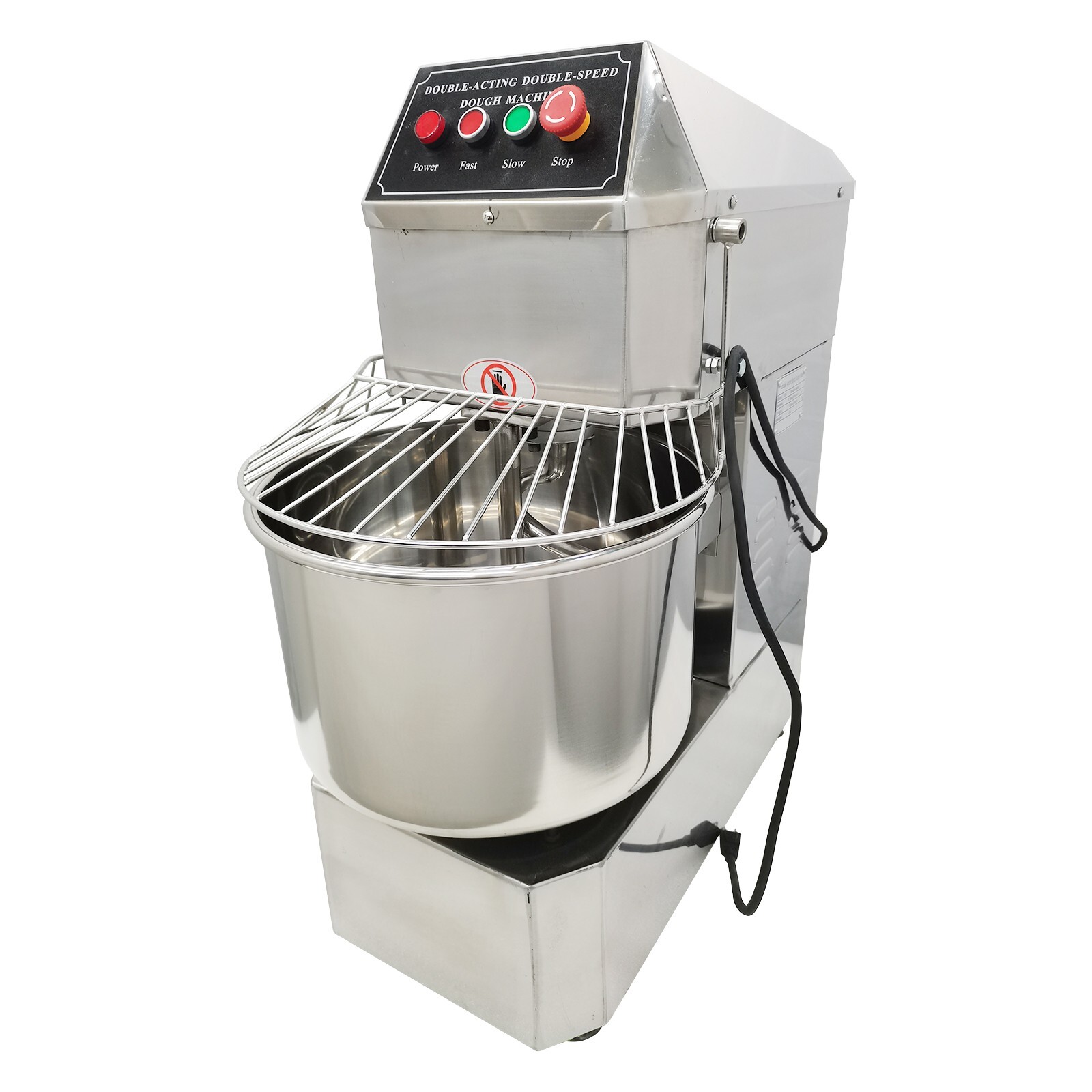 PreAsion 110V Commercial Dough Mixer 20QT Stand Spiral Flour Mixer Pizza Bakery
