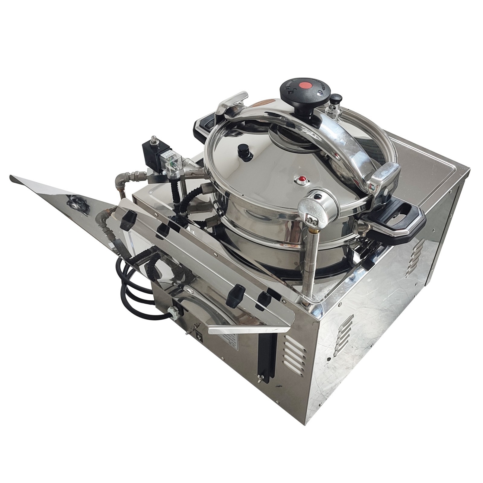 PreAsion® 22L Commercial CNC Pressure Fryer 220V Fried Chicken Stove Deep Fryer