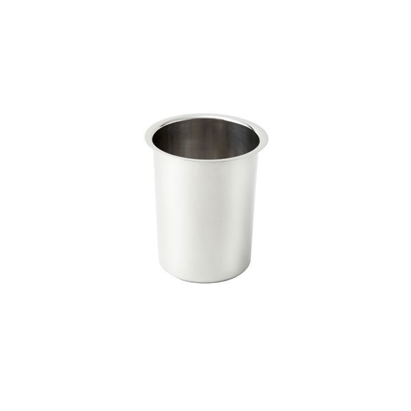New 7.25 Round Winco BAM 3.5 qt. Bain Marie Pot Mirrored Finish Stainless Steel