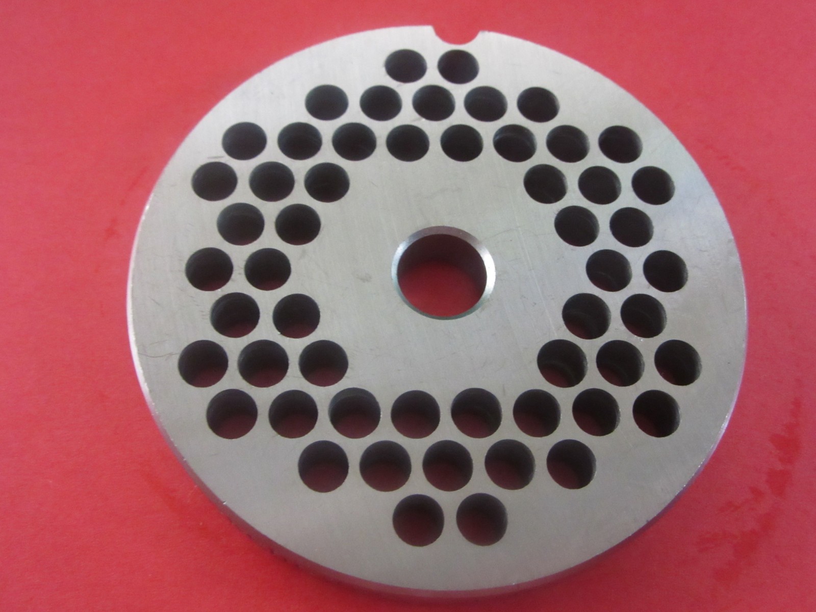 ITALY #22 x 1/4″ holes (6 mm) BURGER size Meat Grinder Plate & Matching Knife