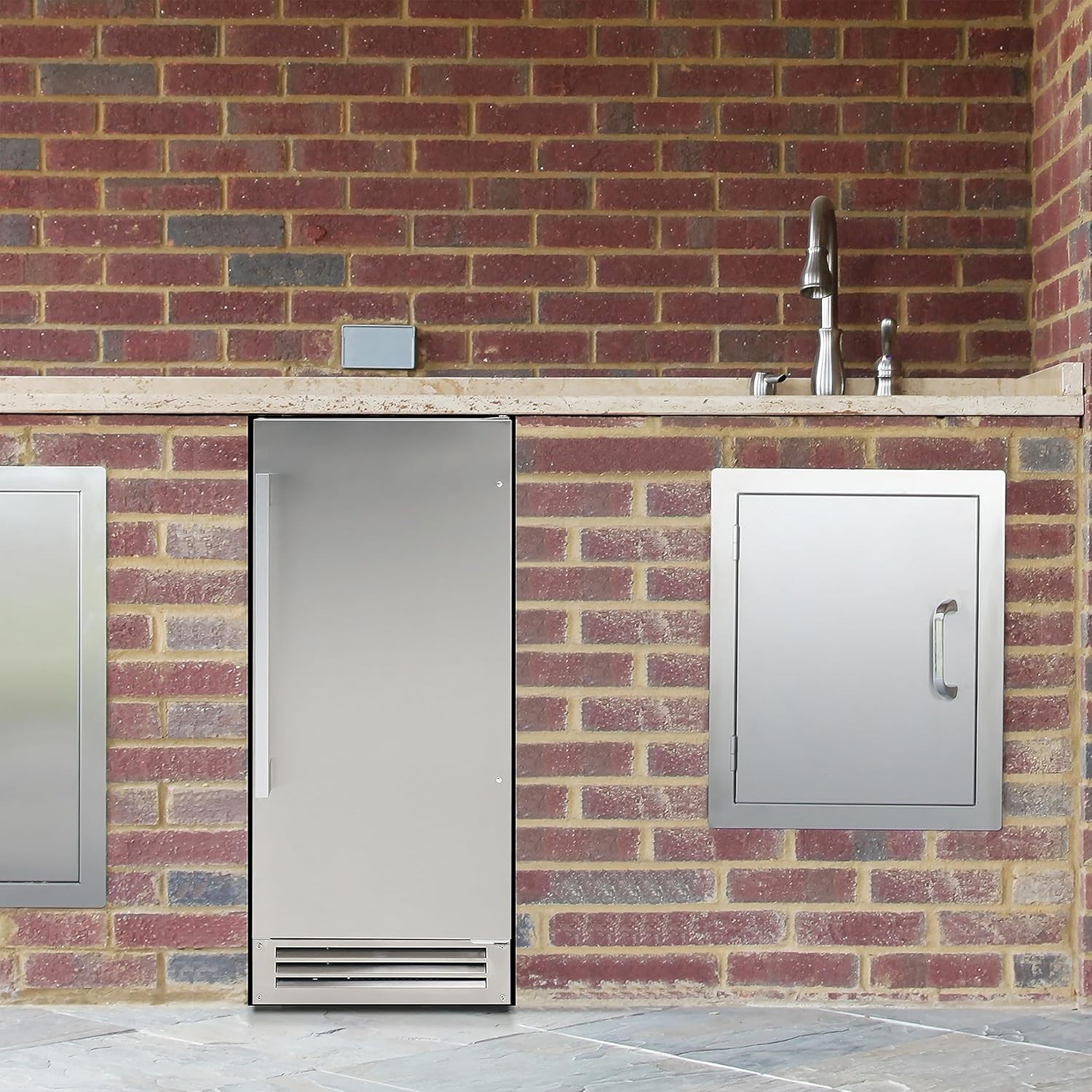 DUURA Elite Indoor Outdoor Built-In Ice Maker – Stainless Steel