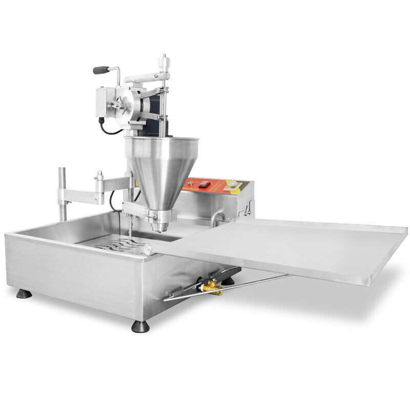 ✅3.5KW 220V Commercial Automatic Doughnut Maker, Donut Machine-300-450pcs/hour