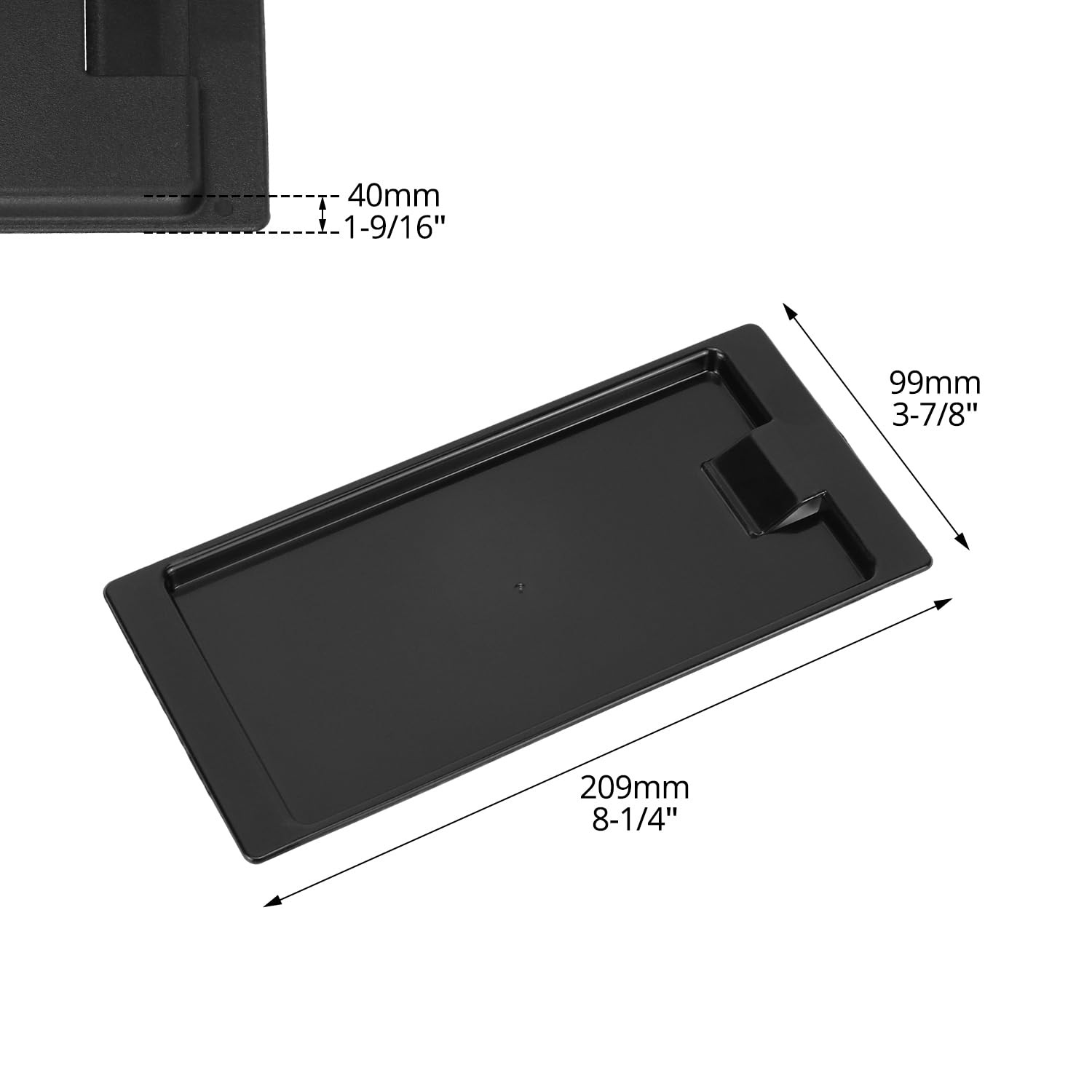 32 Pcs Black Check Holders Tip Trays PP Receipt Presenter for Restaurant Bar Use