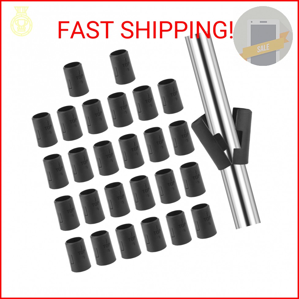Bonsicoky 52 Pack Wire Shelving Shelf Lock Clips for 3/4″ Post, Wire Shelf Clips