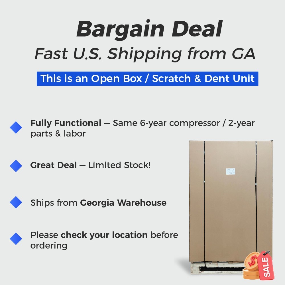 ICECASA 27″ Mega Top Sandwich Prep Table Fridge, 1 Door Food Cooler – Open Box