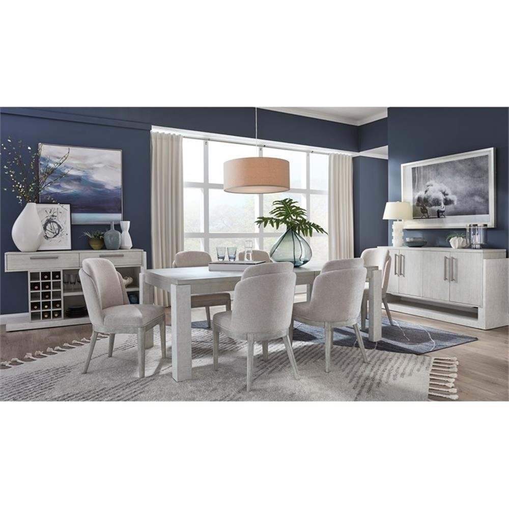 Bowery Hill Server in Misty Cloud With Wine Storage and 150 lb Capacity