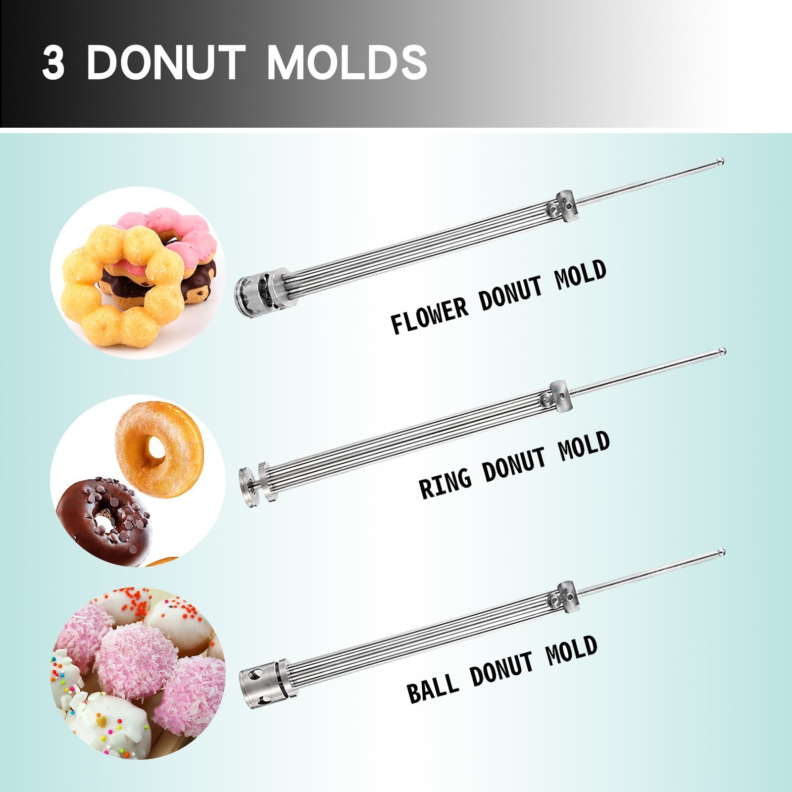 Kolice Commercial Doughnut Maker, Frying Donut Machine Dripping by Hand