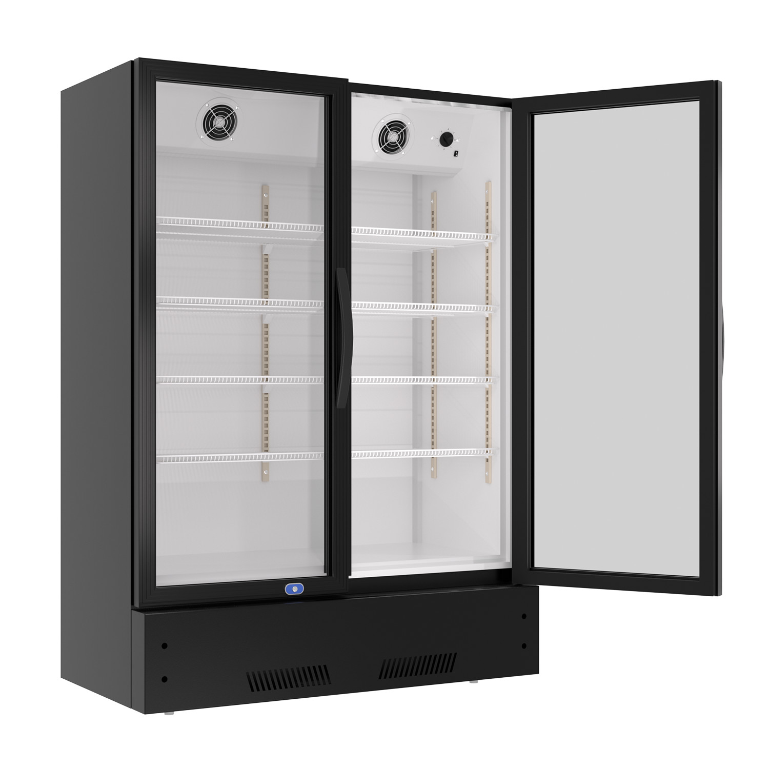 NEW 39″ Commercial 2 Glass Door Merchandiser Refrigerator Display Cooler NSF ETL