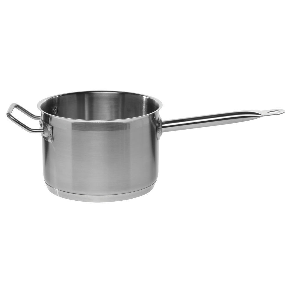 HUBERT® Sauce Pan with Helper Handle 7 1/2 Quart Stainless Steel – 9 1/2 Dia x 6