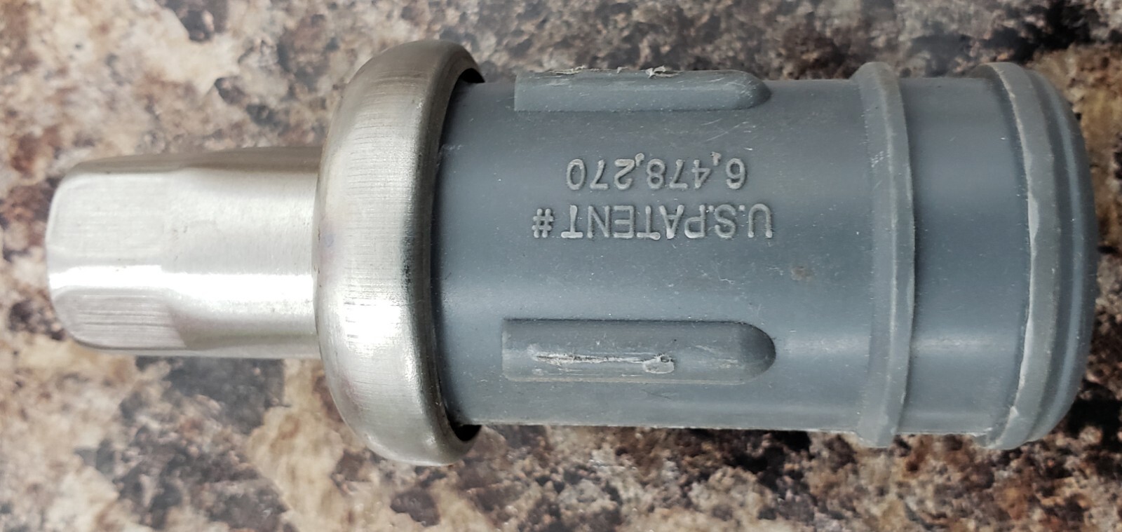 (4) CHG, Inc. 1-1/2″ Rnd Stainless Steel Clad Thermoplastic Adj Hex Foot Insert