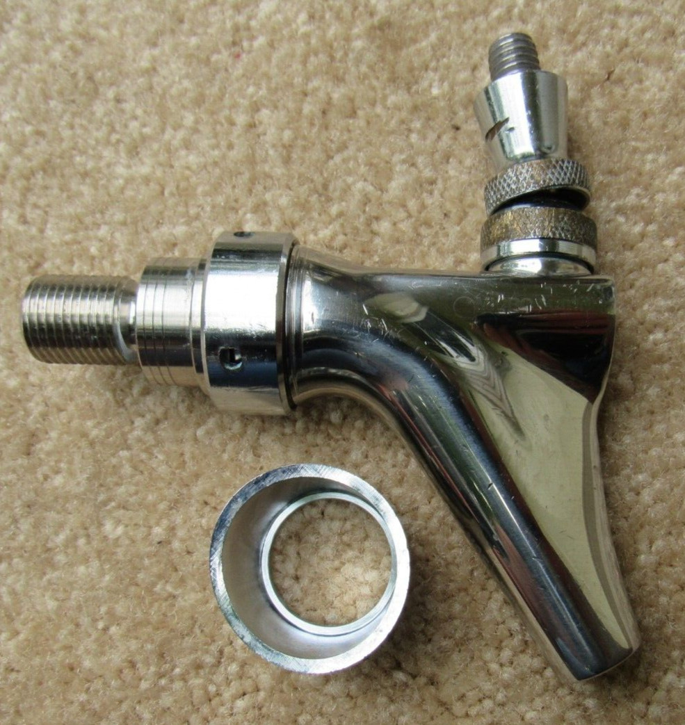Micro Matic 304 Tap Faucet, Shank, Flange Draft Beer Polished Stainless Steel VG