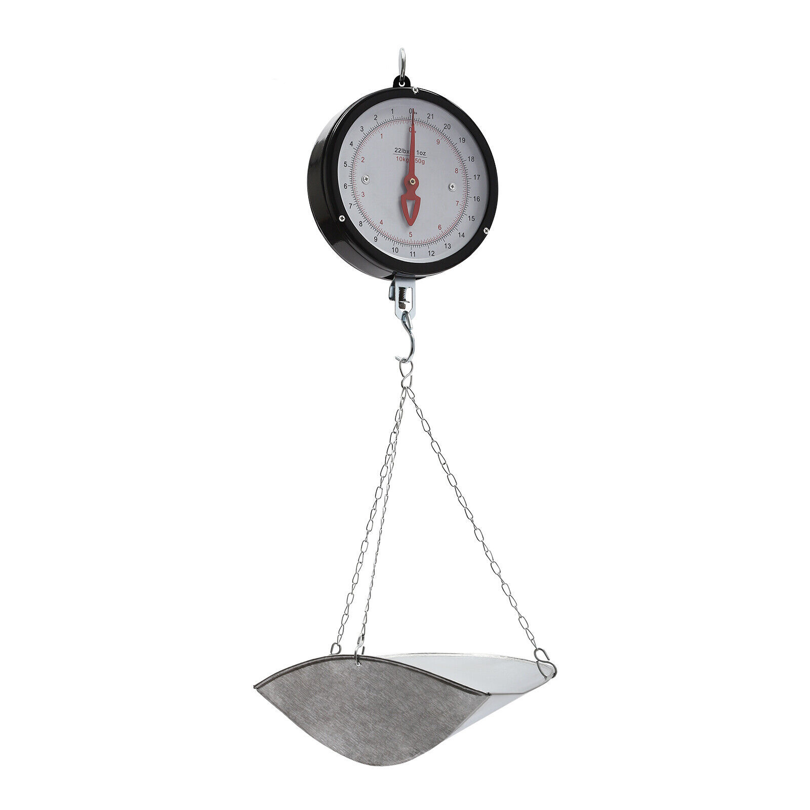 Double-Sided Dial Hanging Scale 10kg/22lbs for Home and Business Use