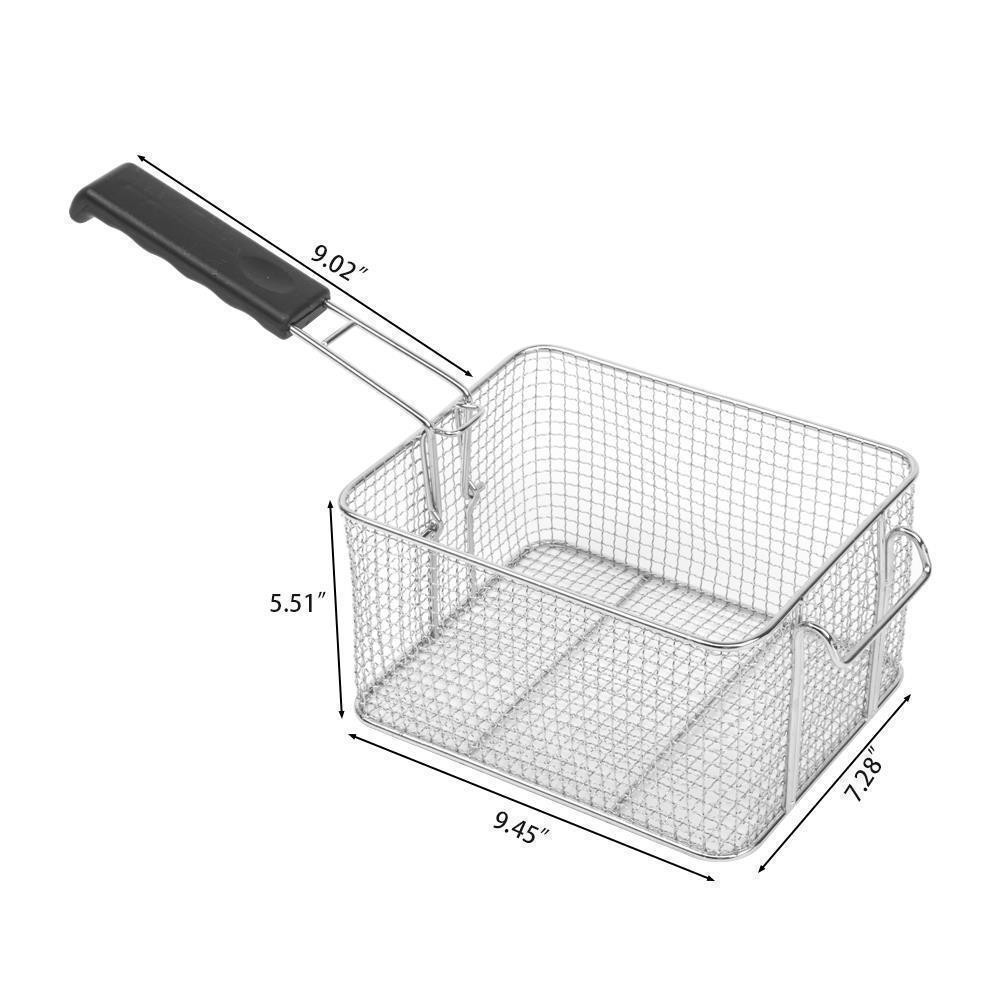 23.6L 25QT Electric Countertop Deep Fryer Commercial XL Fry Basket Restaurant