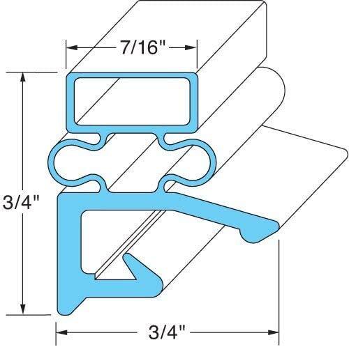 Hobart/Koch 268821-2 Magnetic Door Gaskets for Freezers/Coolers/Refrigerators