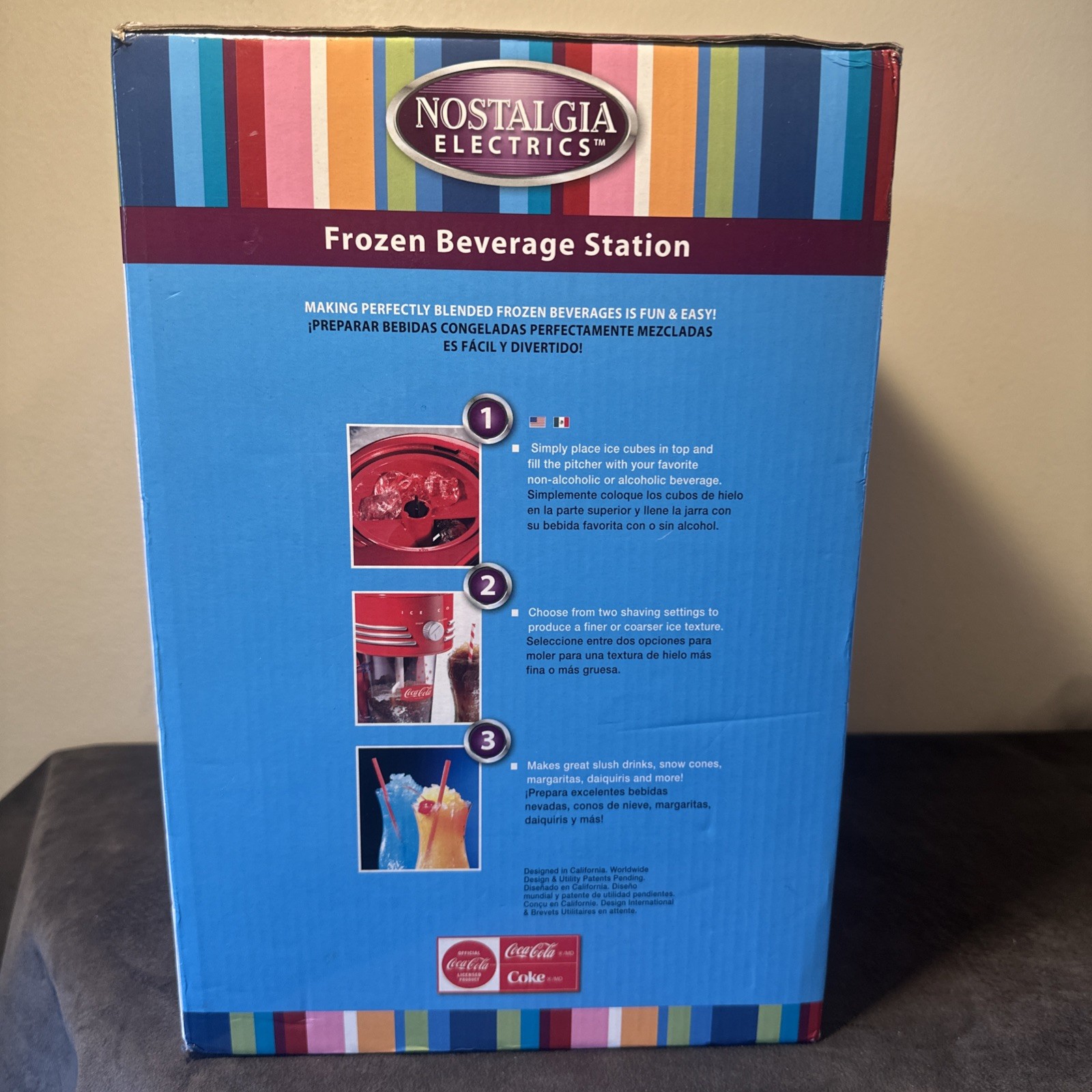Nostalgia Electric Frozen Beverage Station Ice Shaver FBS400COKE – New In Box