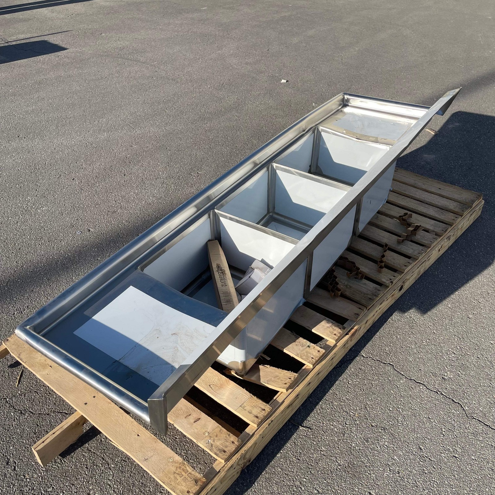 Z@ STEELTON Commercial 3 Compartment Sink 90” 18-gauge Stainless Steel 522CS3181