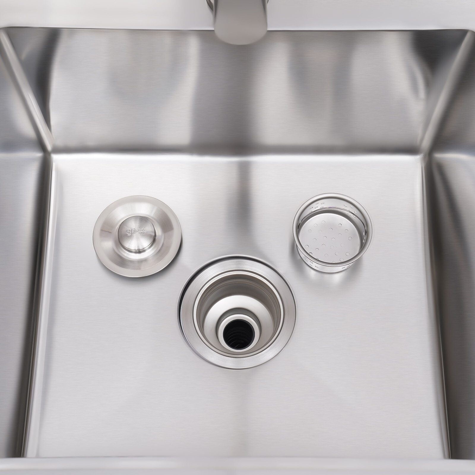 1 Compartment Sink Kitchen Stainless Steel Utility Sink Prep Table Commercial