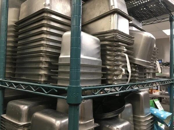 (2 PK) Green Epoxy Wire Shelving Sections 24in Depth 8 Sizes Walk In Cooler NSF