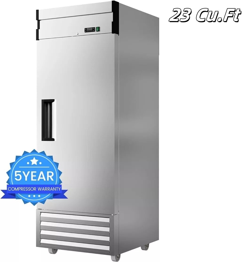 23 cu.ft Commercial Reach-In Refrigerator Single Door Merchandiser Display New