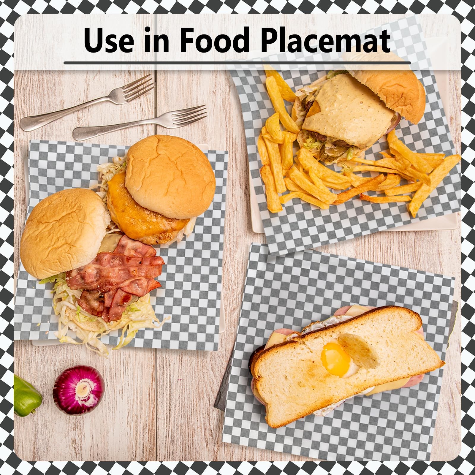 EcoDispose 12 x 12 Inches Grease Proof Deli Paper Precut Sheets for Deli Food…