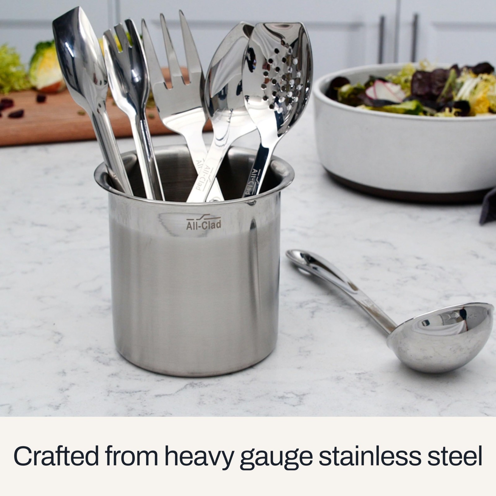All-Clad Specialty Stainless Steel Kitchen 9.5 inches – 1 Pack, Silver