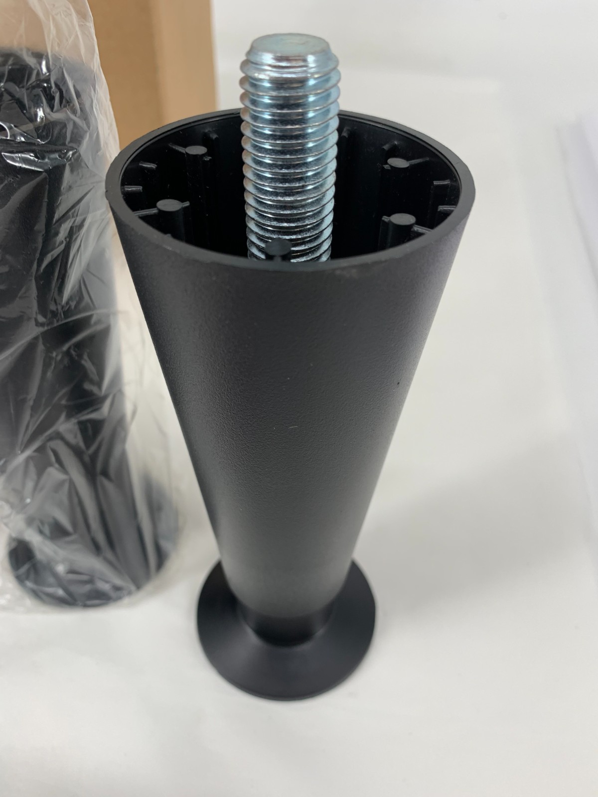 Scotsman 02-3267-01 KLP7 6″ Black Enamel Ice Machine Legs Kit Set of 4