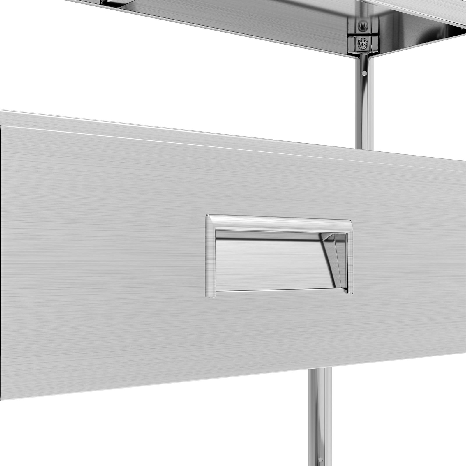 72″ X 24″ Worktable Stainless Steel Table with Overshelves with 72″ X 12″ Shelf