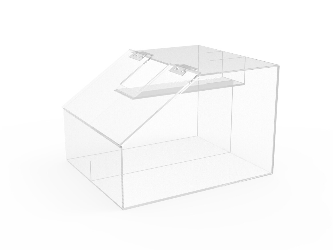 2.5 Gallon Acrylic Candy Bin, 2 Compartments, Scoop Holder 10″ W X 8″ H X 12″ D