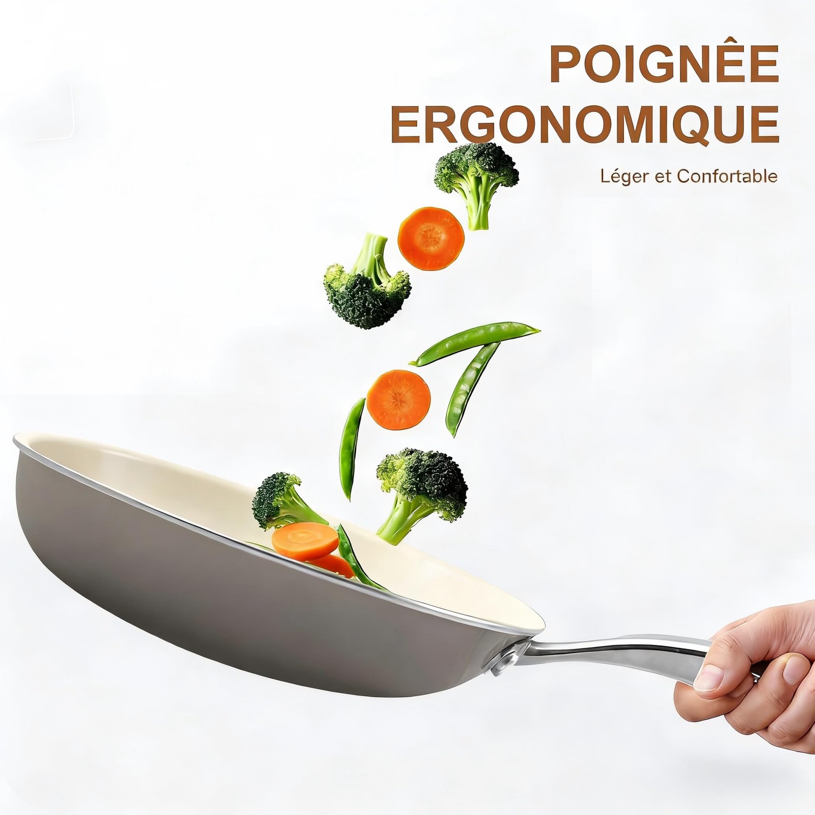 9.25 Inch Ceramic Nonstick Frying Pan Skillet – PFAS-Free, Non-Toxic, Oven Sa…