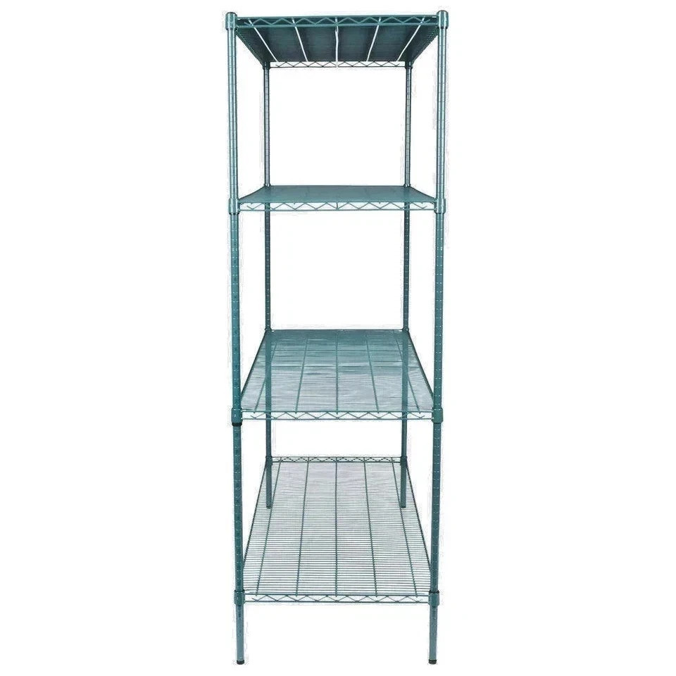 (2 PK) Green Epoxy Wire Shelving Sections 30in Depth 7 Sizes Walk In Cooler NSF